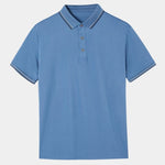 Azure Classic Polo – Cross & Crown
