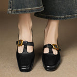 Elena Genuine Leather Heels