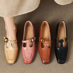 Elena Genuine Leather Heels