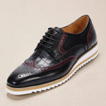 Elison Cowhide Leather Lace-Up Oxfords