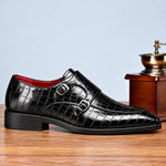 Marco Double Monk-Strap Leather Shoes