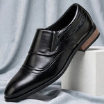Denvor Textured Leather Dress Shoes