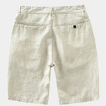 Bleu Horizon Linen Shorts - Cross & Crown