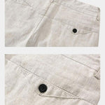 Bleu Horizon Linen Shorts - Cross & Crown