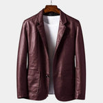 Bold Caramel Leather Jacket - Cross & Crown