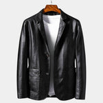 Bold Caramel Leather Jacket - Cross & Crown