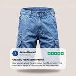 BRAMSHAW POCKET DENIM SHORTS