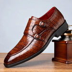 Marco Double Monk-Strap Leather Shoes