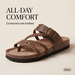 Jocelyn - Braided Cork Sandals