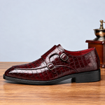 Marco Double Monk-Strap Leather Shoes