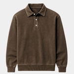 Canyon Mist Long Sleeve Polo Shirt – Cross & Crown