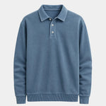 Canyon Mist Long Sleeve Polo Shirt – Cross & Crown