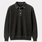 Canyon Mist Long Sleeve Polo Shirt – Cross & Crown