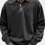 Canyon Mist Long Sleeve Polo Shirt – Cross & Crown