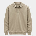 Canyon Mist Long Sleeve Polo Shirt – Cross & Crown