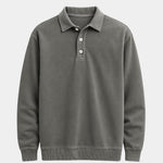 Canyon Mist Long Sleeve Polo Shirt – Cross & Crown
