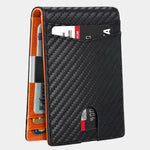Carbon Fiber Anti RFID Minimalist Wallet - Cross & Crown