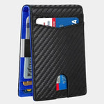 Carbon Fiber Anti RFID Minimalist Wallet - Cross & Crown