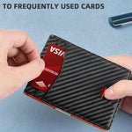 Carbon Fiber Anti RFID Minimalist Wallet - Cross & Crown