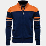 Cardigan Sweater Zipper Standing Collar Knitwear - Cross & Crown