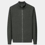 Cashmere Zip Sweater Knit Turtleneck - Cross & Crown
