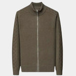 Cashmere Zip Sweater Knit Turtleneck - Cross & Crown