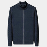 Cashmere Zip Sweater Knit Turtleneck - Cross & Crown
