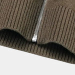 Cashmere Zip Sweater Knit Turtleneck - Cross & Crown