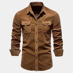 Casual Business Corduroy Shirt - Cross & Crown