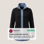 CASUAL DENIM TRIM JACKET