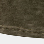 Henley Neck Long Sleeve T-Shirt - Cross & Crown