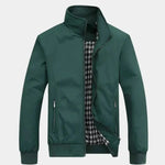 Casual Solid Bomber Jacket - Cross & Crown
