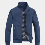 Casual Solid Bomber Jacket - Cross & Crown