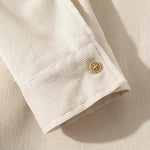 Casual Solid Corduroy Shirt - Cross & Crown