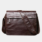 Classic Messenger Leather Bag - Cross & Crown