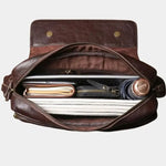 Classic Messenger Leather Bag - Cross & Crown