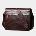 Classic Messenger Leather Bag - Cross & Crown