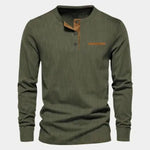Corduroy Long Sleeve T-Shirt - Cross & Crown