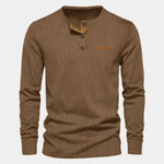 Corduroy Long Sleeve T-Shirt - Cross & Crown