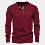 Corduroy Long Sleeve T-Shirt - Cross & Crown