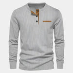 Corduroy Long Sleeve T-Shirt - Cross & Crown