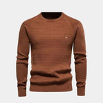 Crew Neck Knitwear Jumper Sweater - Cross & Crown