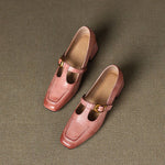Elena Genuine Leather Heels