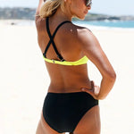 Brannon® | Stylish Fitted Bikini Set With Ruffles and Adjustable Straps