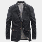 Denim Covenant Blazer Jacket – Cross & Crown