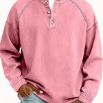 BROMLEY RELAXED HENLEY SWEATSHIRT