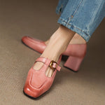 Elena Genuine Leather Heels