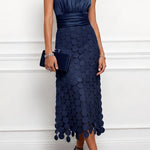 Aurelia | Satin Cutout Midi Dress