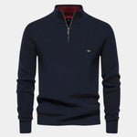Elegant Quarter Zip Sweater - Cross & Crown