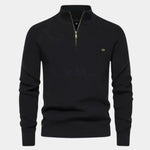 Elegant Quarter Zip Sweater - Cross & Crown